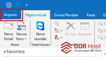 Abrir Opções do Outlook